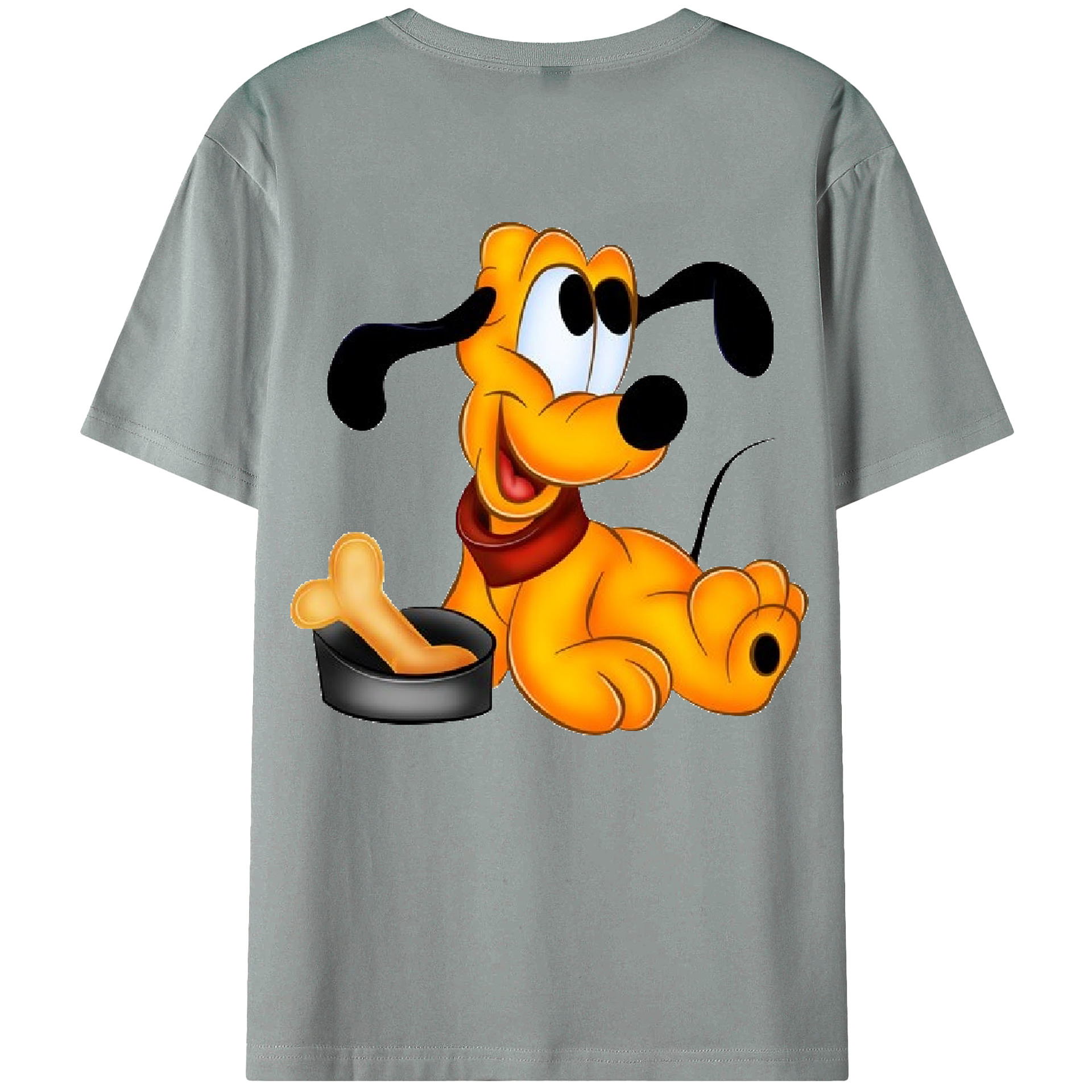 ミッキーマウス Mickey Mouse 綿100％ メンズ半袖Tシャツ（バックプリント） 通気性